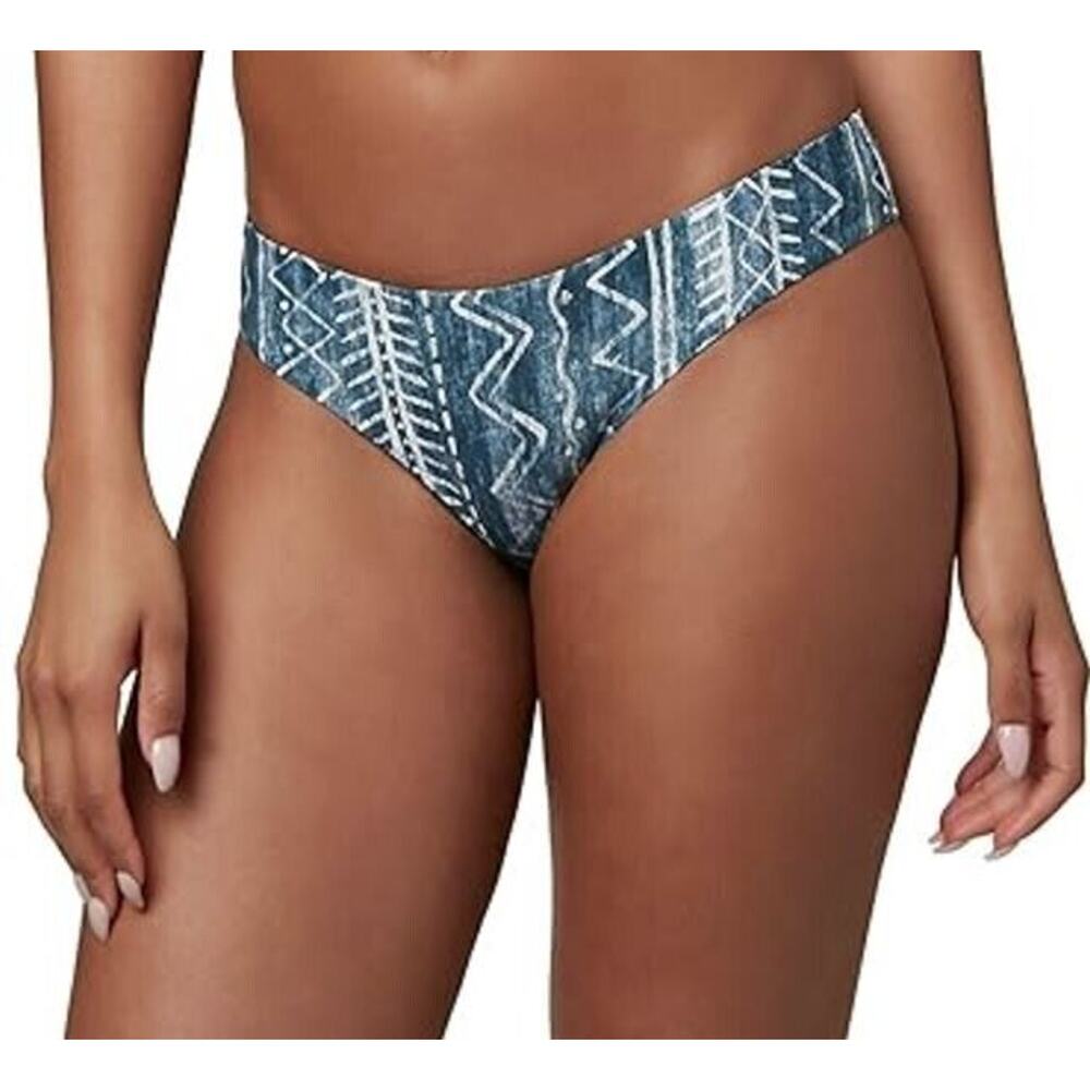 O'Neill Girls‎ Ruffle Swim Bottom in Slate Bungalow Stripe Size 12